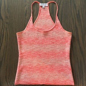 Women's Ribbed Tank Top - Coral Size S